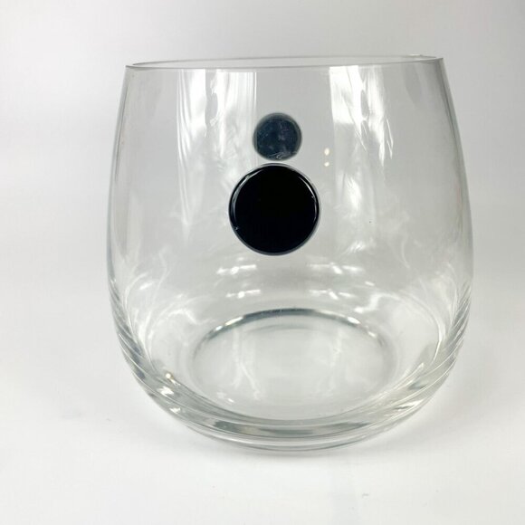Qualia Glass Ebony Ice Bucket With Clear Black Knob Handles - Picture 4 of 7